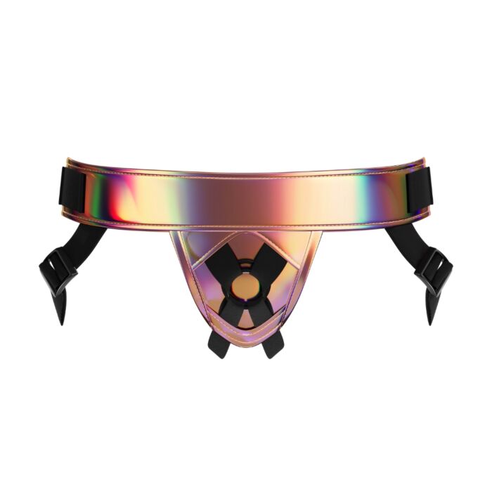 Arnés Strap-On Mina Shimmer con acabado holográfico Arnés Strap-On Mina Shimmer con acabado holográfico