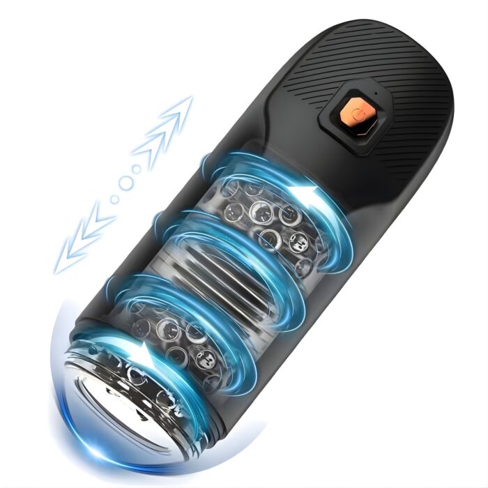 Masturbador REV Rotating and Thrusting de doble acción Masturbador REV Rotating and Thrusting de doble acción