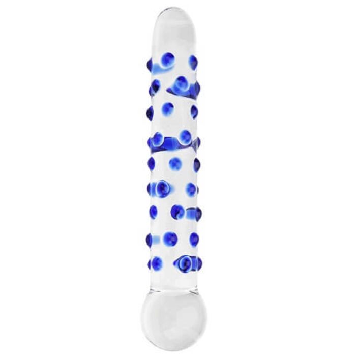 Dildo Spectrum Nubby Textured de vidrio con textura Dildo Spectrum Nubby Textured de vidrio con textura
