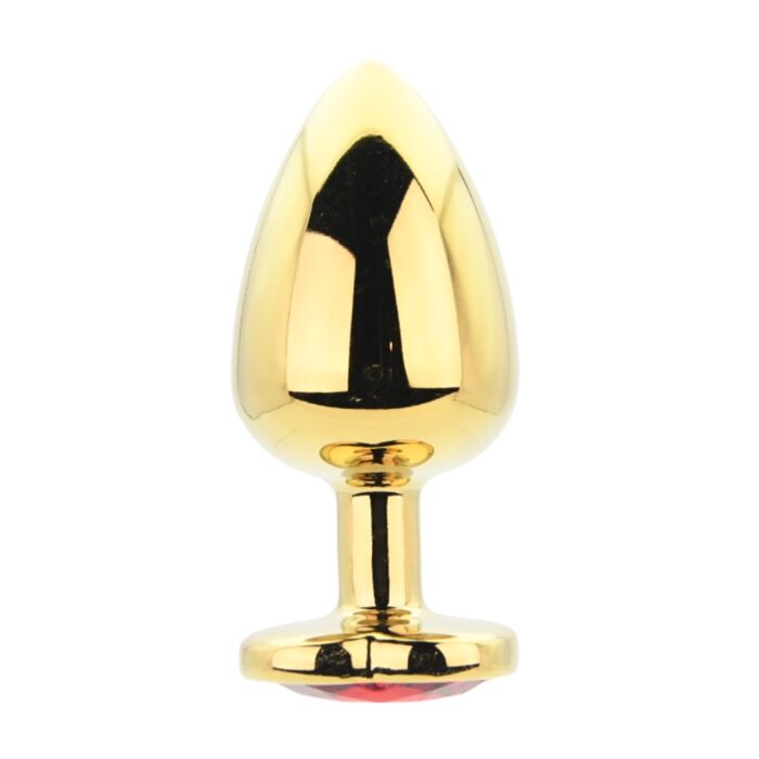 Plug anal Toosh Heart Shaped Large con base joya Rojo Plug anal Toosh Heart Shaped Large con base joya Rojo