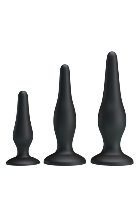 Set de Plugs Anales PARTY UP Jerry para Entrenamiento Progresivo Set de Plugs Anales PARTY UP Jerry para Entrenamiento Progresivo