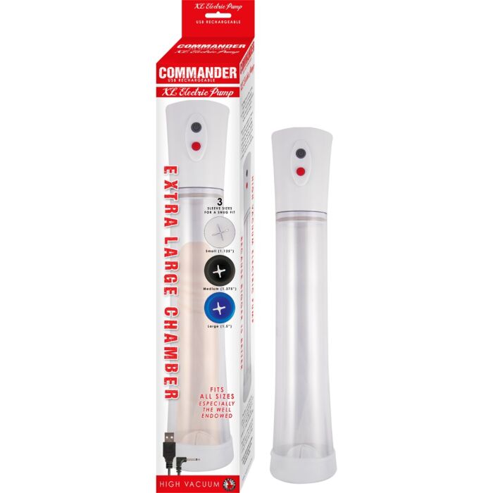 Bomba para pene Nasstoys Commander XL USB Bomba para pene Nasstoys Commander XL USB