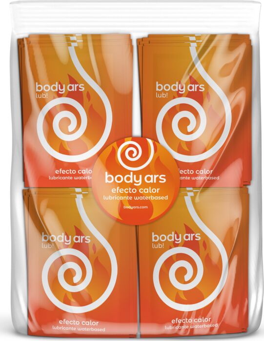 Bolsa 100u. sobres monodosis Gel BODY ARS Efecto Calor -Waterbased