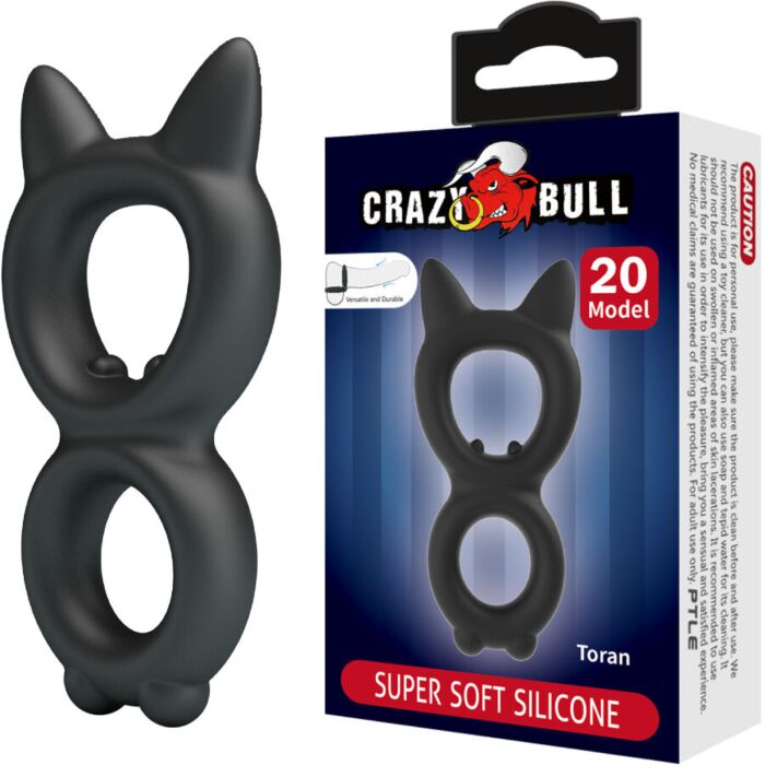 Anillo Doble Crazy Bull Toran Silicona - Placer Masculino