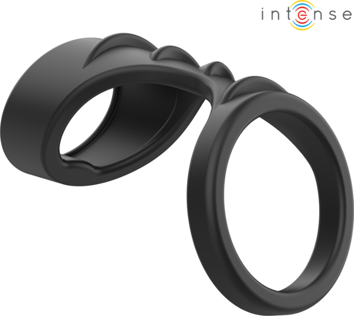 Anillo Doble Theo Intense Silicona Suave Negro Anillo Doble Theo Intense Silicona Suave Negro