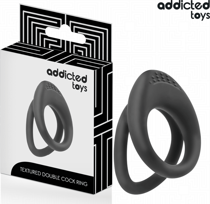 Anillo Erótico Addicted Toys Doble Texturizado Anillo Erótico Addicted Toys Doble Texturizado