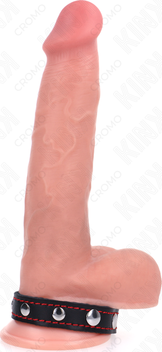 Anillo Pene KINK Rojo Cuero Presión | Estilo y Placer