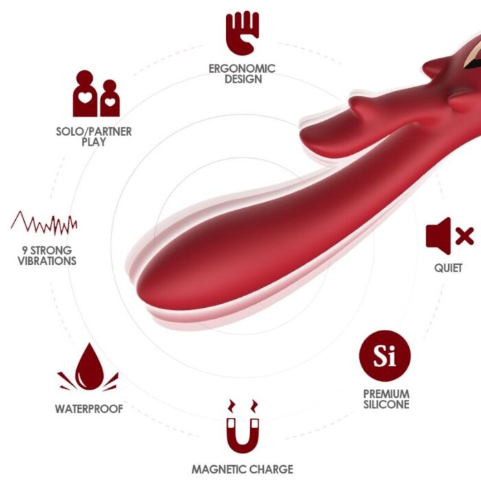 Vibrador Rabbit ARMONY Elk | Estimulador con dos motores Vibrador Rabbit ARMONY Elk | Estimulador con dos motores