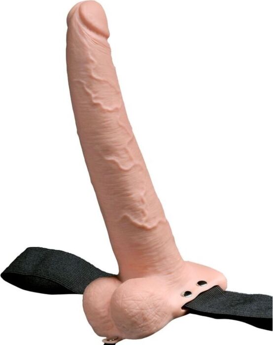 Arnés hueco con consolador vibrador 23 cm FETISH FANTASY