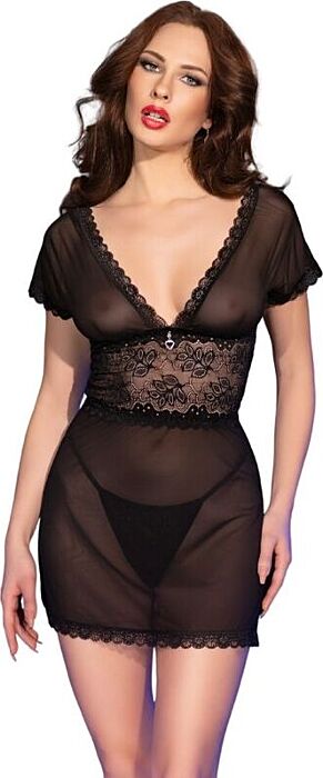 Babydoll Negro Chilirose CR 4830 - Sensualidad Total Babydoll Negro Chilirose CR 4830 - Sensualidad Total