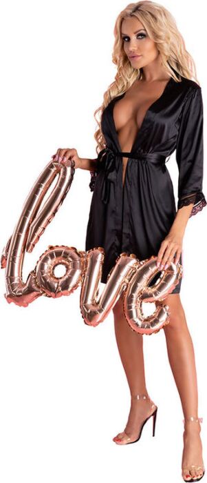 Bata y Panty Negro Livco Corsetti Ariladyen L/XL Bata y Panty Negro Livco Corsetti Ariladyen L/XL