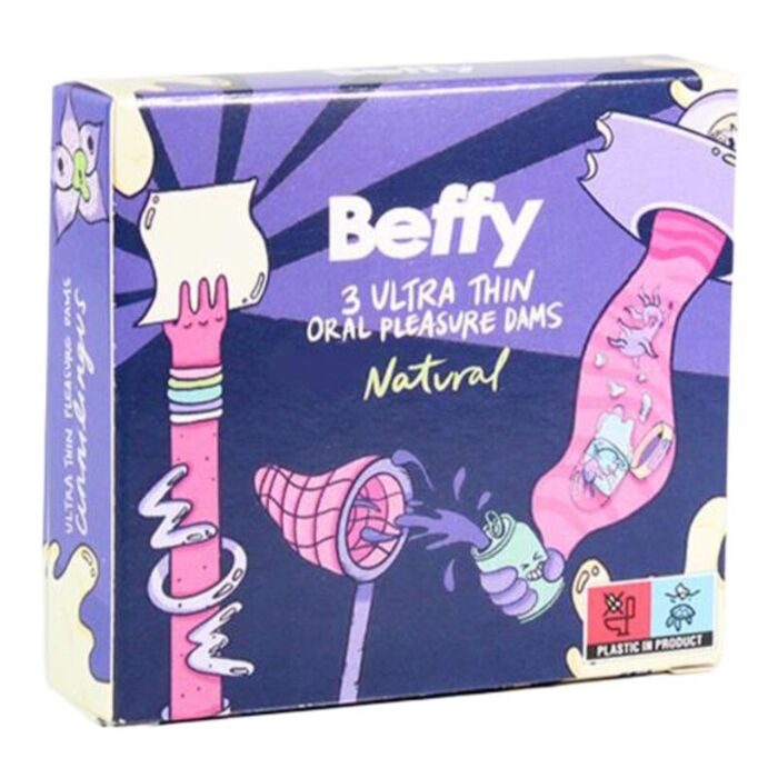 Condones BEFFY | Sexo oral seguro con látex natural Condones BEFFY | Sexo oral seguro con látex natural