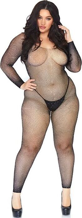 Bodystocking de red Leg Avenue 1X-2X Bodystocking de red Leg Avenue 1X-2X