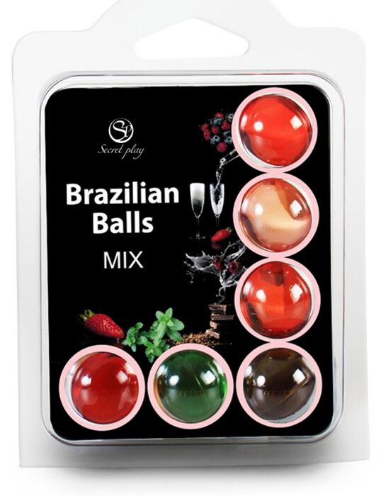 Bolas Brazilian Balls SECRETPLAY 6 Hot Balls con aroma de frutas