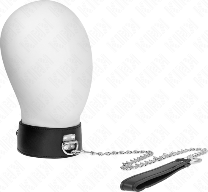 Collar con Correa KINK Ajustable Negro 65 cm Collar con Correa KINK Ajustable Negro 65 cm