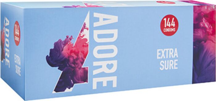 Condones Pasante Adore Extra Sure 144 unidades