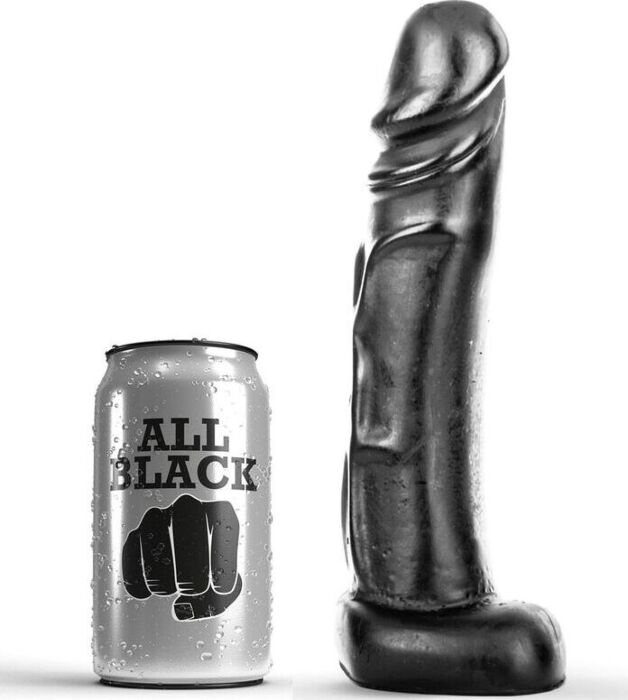 Consolador All Black 22 cm flexible
