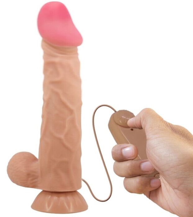 Dildo realista con piel deslizante y mando Pretty Love Sliding Skin