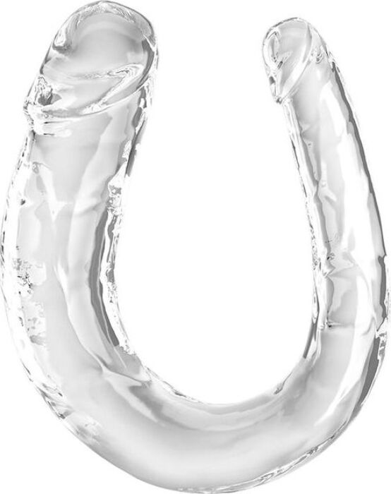 Dildo Doble King Cock 33 cm Transparente