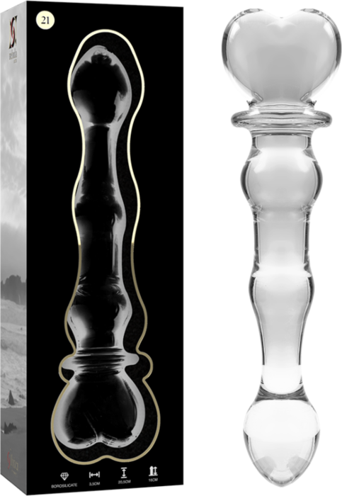 Dildo Nebuloso de Cristal Borosilicato