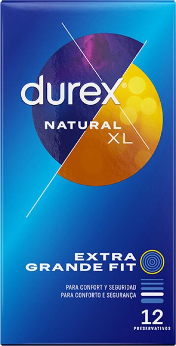 Preservativos Naturales XL Durex 12 uds.