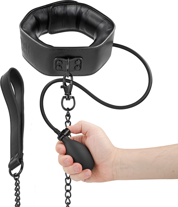 FETISH SUBMISSIVE BONDAGE - COLLAR BONDAGE INFLABLE CON TIRADOR FETISH SUBMISSIVE BONDAGE - COLLAR BONDAGE INFLABLE CON TIRADOR