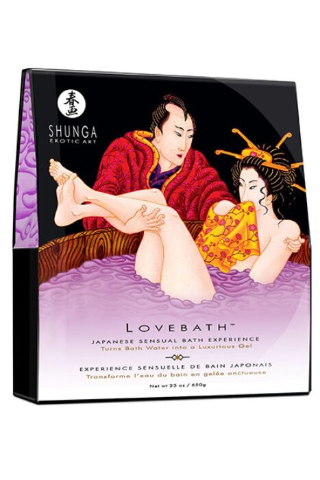 Gel de baño Shunga LoveBath Lotus Sensual para un ritual erótico