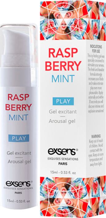 Gel estimulante Exsens Raspberry Mint 15 ml Gel estimulante Exsens Raspberry Mint 15 ml