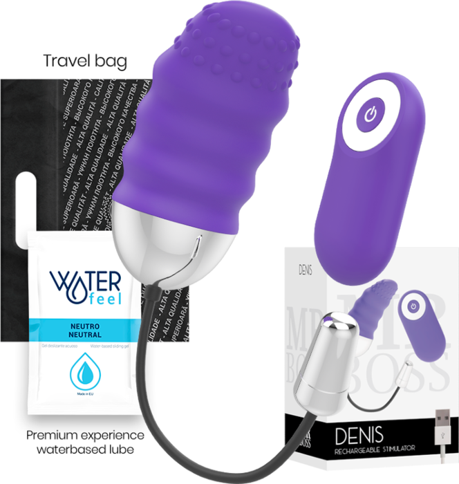 Huevo control remoto MR. BOSS DENIS con 10 modos de vibración Huevo control remoto MR. BOSS DENIS con 10 modos de vibración