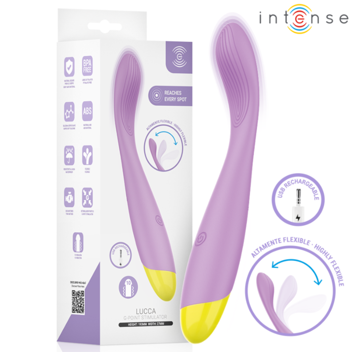 Vibrador INTENSE LUCCA | Estimulación G-spot flexible Vibrador INTENSE LUCCA | Estimulación G-spot flexible