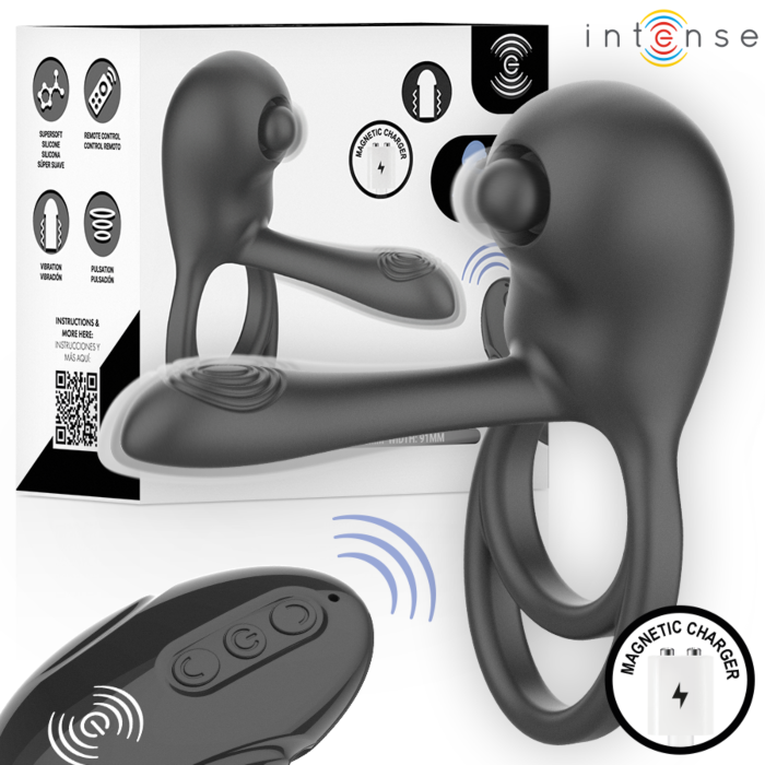 Anillo vibrador INTENSE SPIKE | doble estimulación Anillo vibrador INTENSE SPIKE | doble estimulación