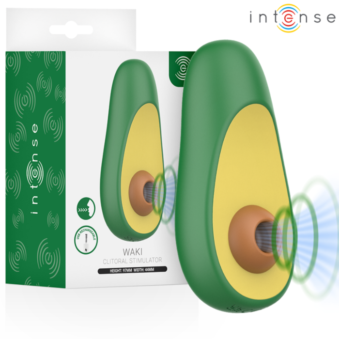 Estimulación Clitoral INTENSE FUN TOYS Waki Avocado Estimulación Clitoral INTENSE FUN TOYS Waki Avocado