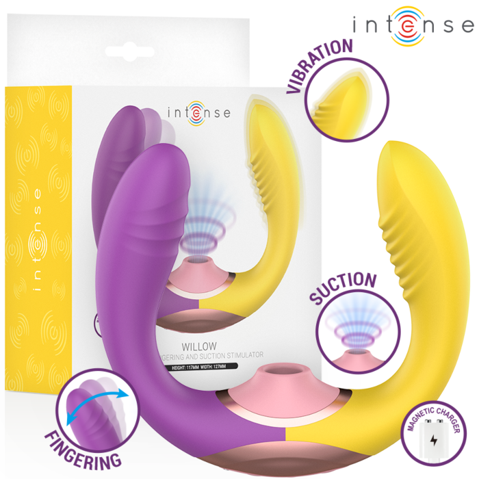 Vibrador INTENSE HIGH TECH WILLOW 3-IN-1 | Succión y Vibrador INTENSE HIGH TECH WILLOW 3-IN-1 | Succión y