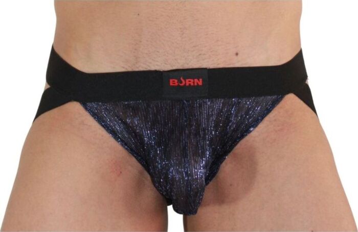 Jockstrap BURN 006 Azul/Negro Brillante XL Jockstrap BURN 006 Azul/Negro Brillante XL