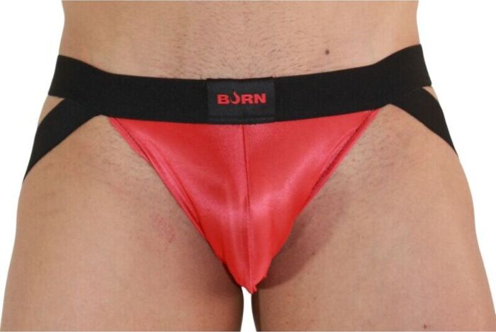 Jockstrap BURN 010 Rojo Negro XL Sensualidad Única Jockstrap BURN 010 Rojo Negro XL Sensualidad Única