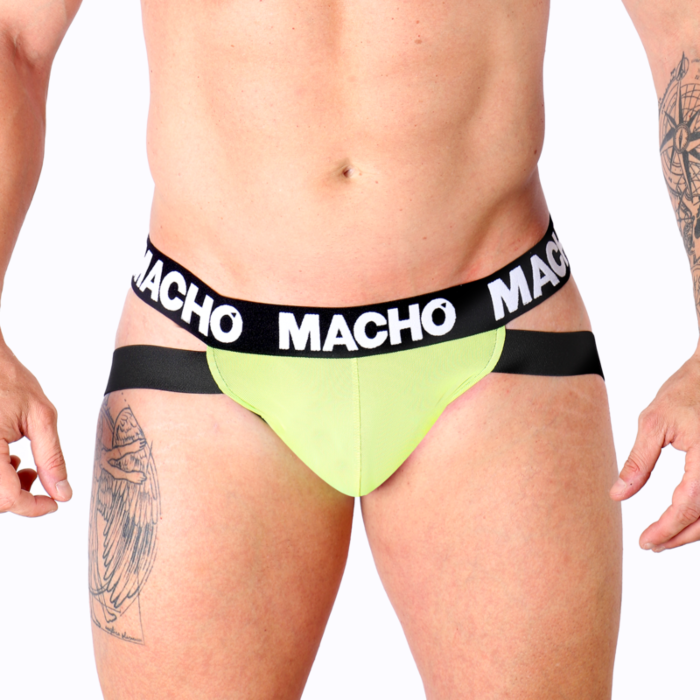 Jockstrap MACHO MX28FA Amarillo Soporte Perfecto