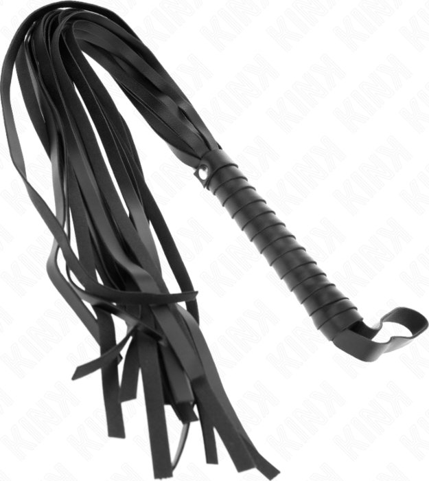 Látigo KINK 70 cm Silicona Negra - Placer Intenso