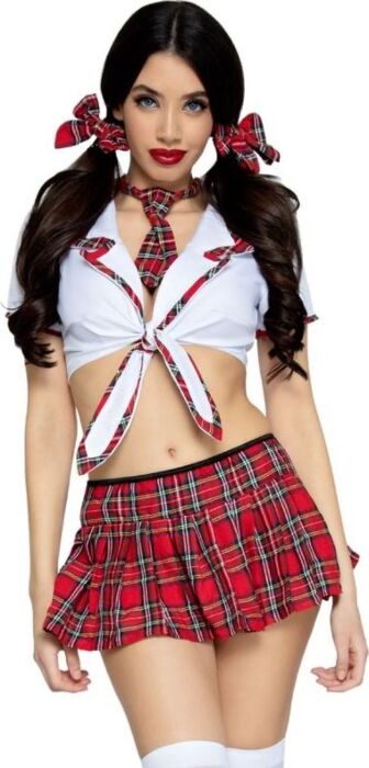 Leg avenue femenino colegiala fantasa Leg avenue femenino colegiala fantasa