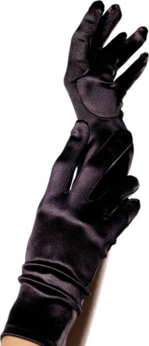 Guantes Satén Negro Seductor Guantes Satén Negro Seductor