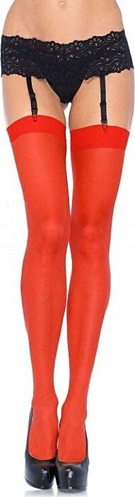 Medias Liguero Rojas Brillantes Medias Liguero Rojas Brillantes