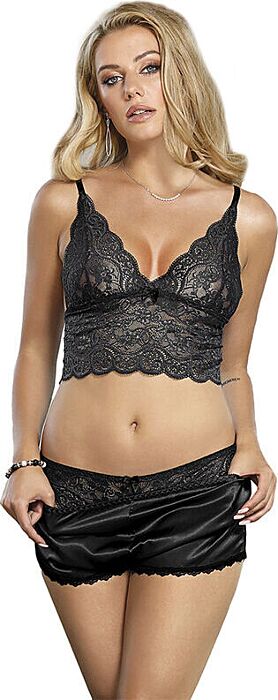 Lencería Sublime SUBBLIME 953911 Encaje Negro S/M
