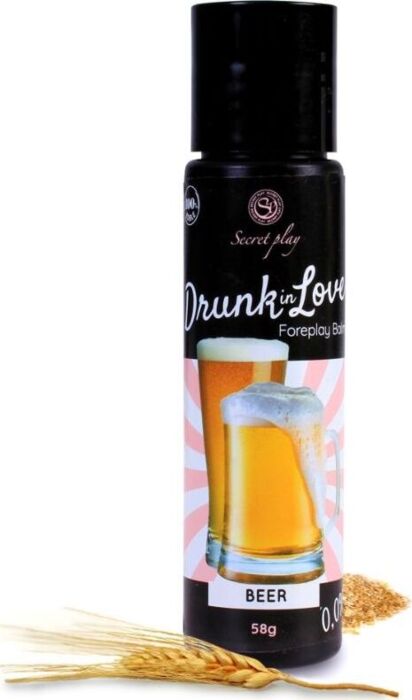 Lubricante Secretplay Drun In Love 60ml - Sabor Cerveza