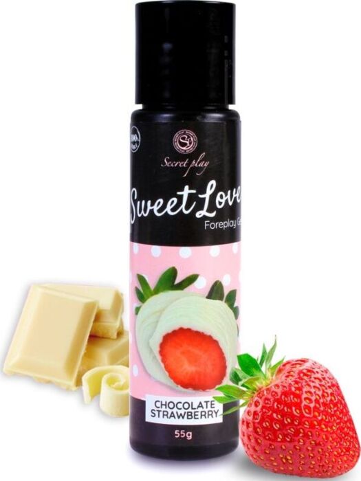 Lubricante SecretPlay Gel Sweet Love Fresa y Chocolate Blanco Lubricante SecretPlay Gel Sweet Love Fresa y Chocolate Blanco