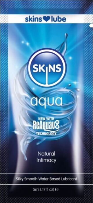 Lubricante Skins Aqua 5ml - Sensación Natural