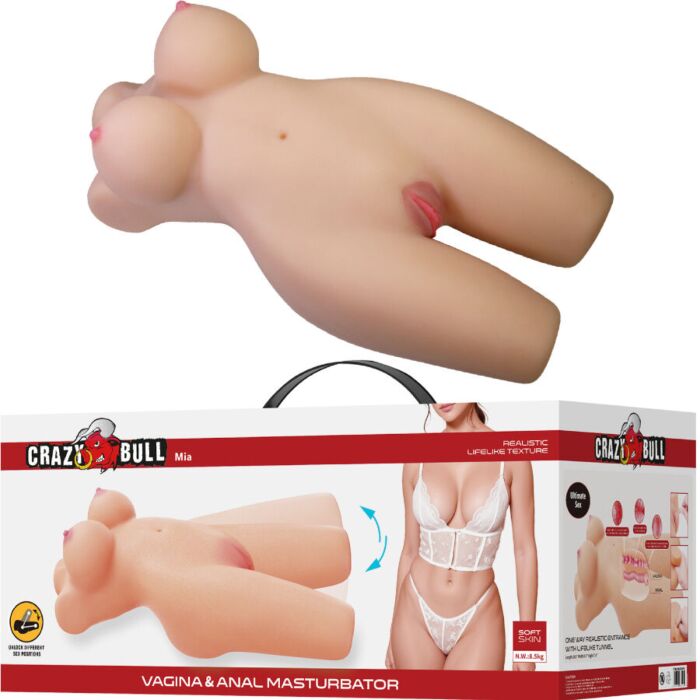 Masturbador Crazy Bull Mia Torso Realista 8.5kg