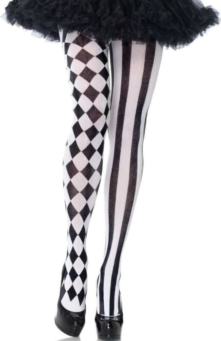 Medias Arlequín NoirBlanc Medias Arlequín NoirBlanc