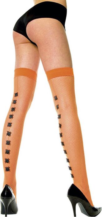 Medias de red Music Legs con apliques