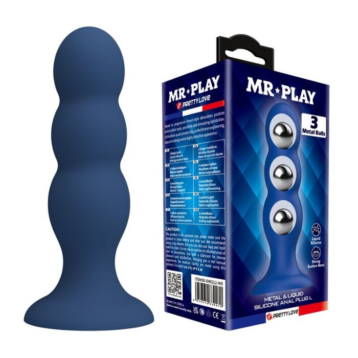 Plug Anal MR PLAY | Estimulación con bolas metálicas Plug Anal MR PLAY | Estimulación con bolas metálicas