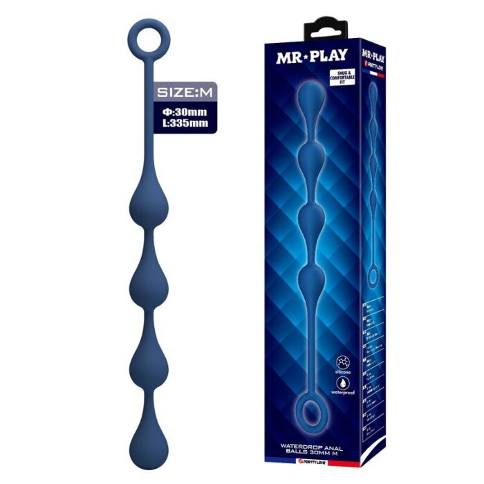 Cuentas Anales MR PLAY - BLUE SILICONE | Estimulación Cuentas Anales MR PLAY - BLUE SILICONE | Estimulación