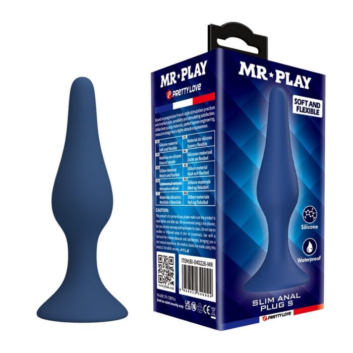 Plug Anal MR PLAY Slim S | Suave y flexible para el placer Plug Anal MR PLAY Slim S | Suave y flexible para el placer